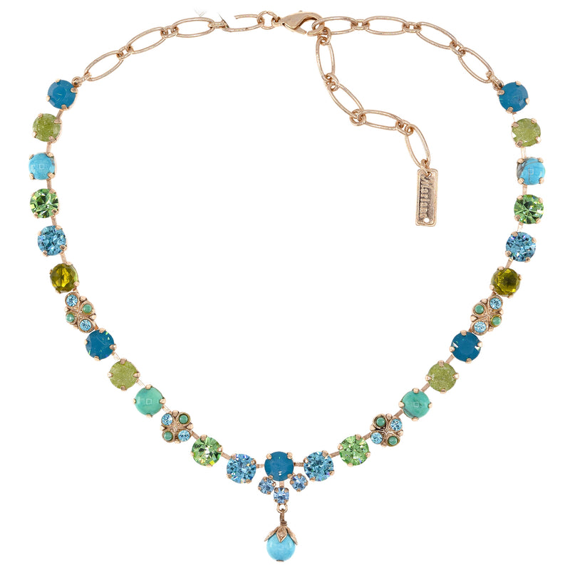 Everyday Necklace with center dangling stone