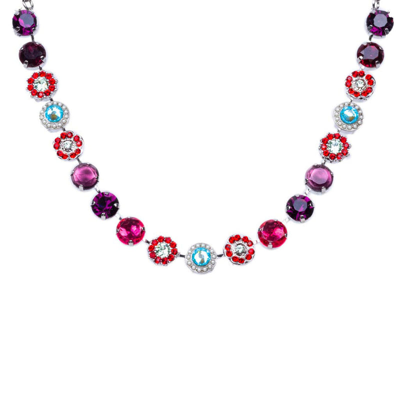 Large Rosette Necklace in "Enchanted"