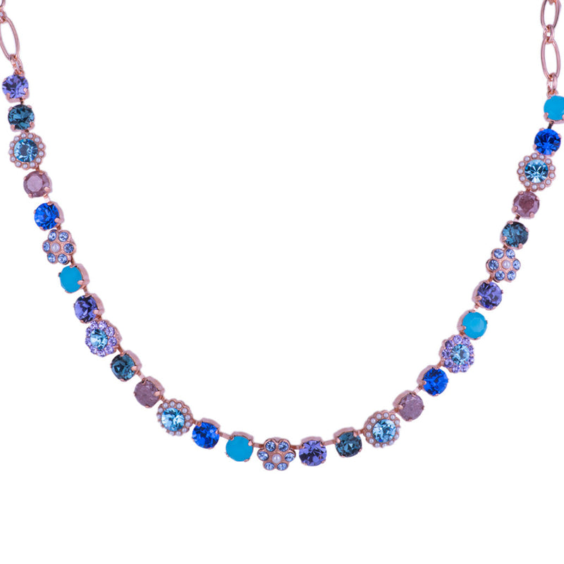 Medium Blossom Necklace in "Electric Blue"