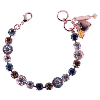 Medium Pavé Bracelet in "Moon Drops" Rose Gold