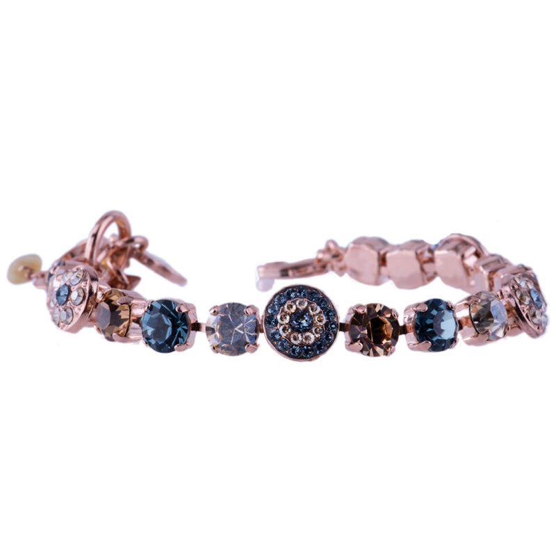 Medium Pavé Bracelet in "Moon Drops" Rose Gold
