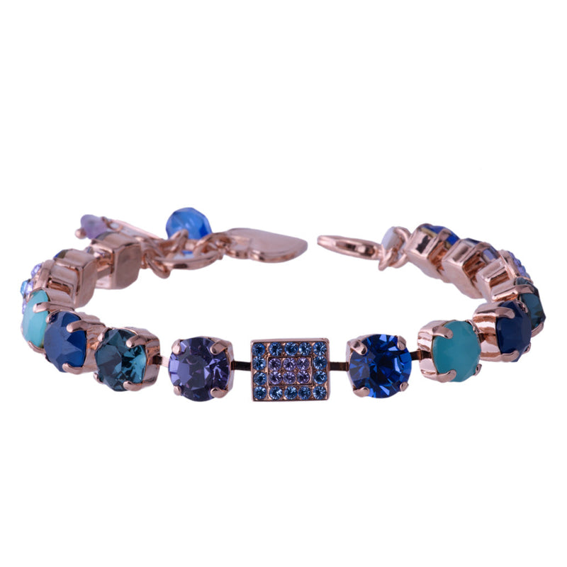 Medium Cluster and Pavé Bracelet in "Electric Blue"