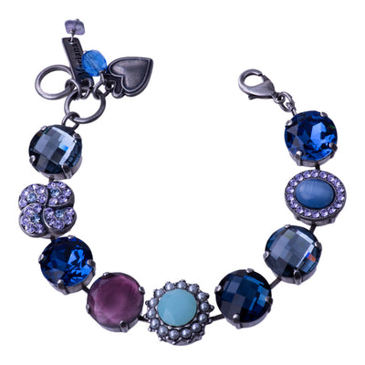 Extra Luxurious Cluster Bracelet in "Electric Blue"