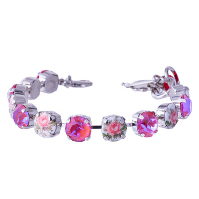 Large Round Bracelet in "Sun-Kissed Blush & Painted Flower"