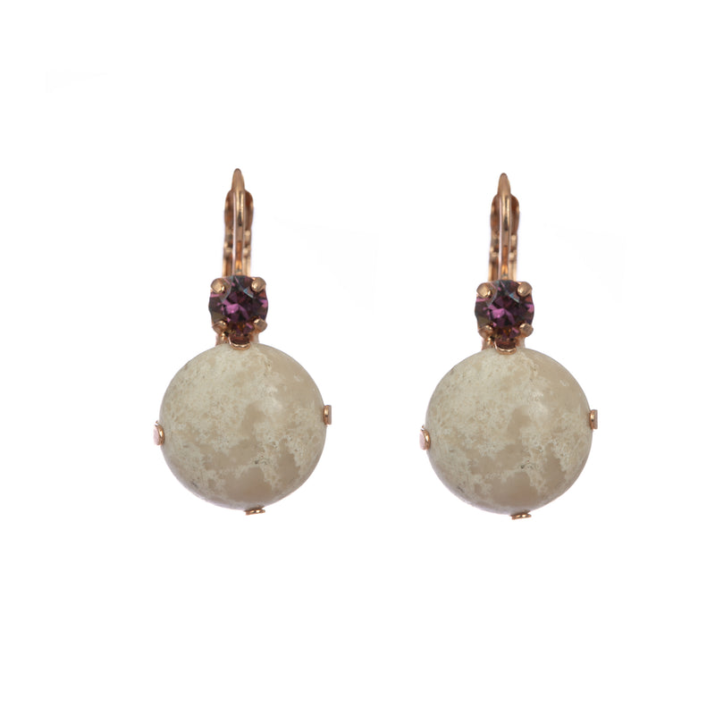 Extra Luxurious Double Stone Leverback Earrings