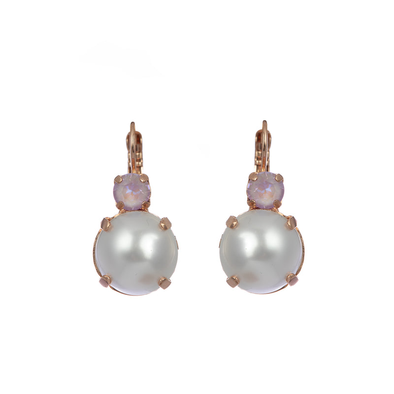 Extra Luxurious Double Stone Leverback Earrings
