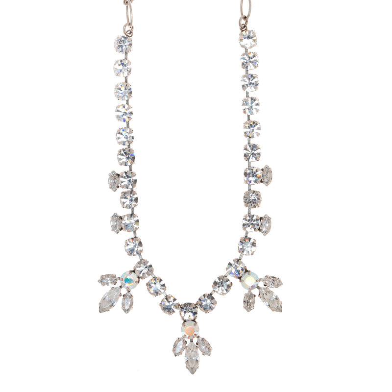 Necklace with Marquise Clusters