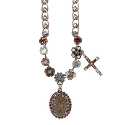 Extra Luxurious Marquise and Cross Necklace