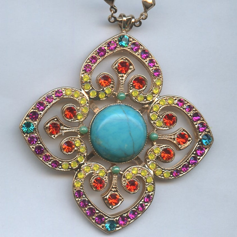 Pendant with Heart Adornments