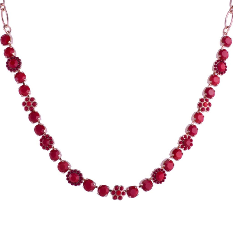 Medium Blossom Necklace in "Red Coral"