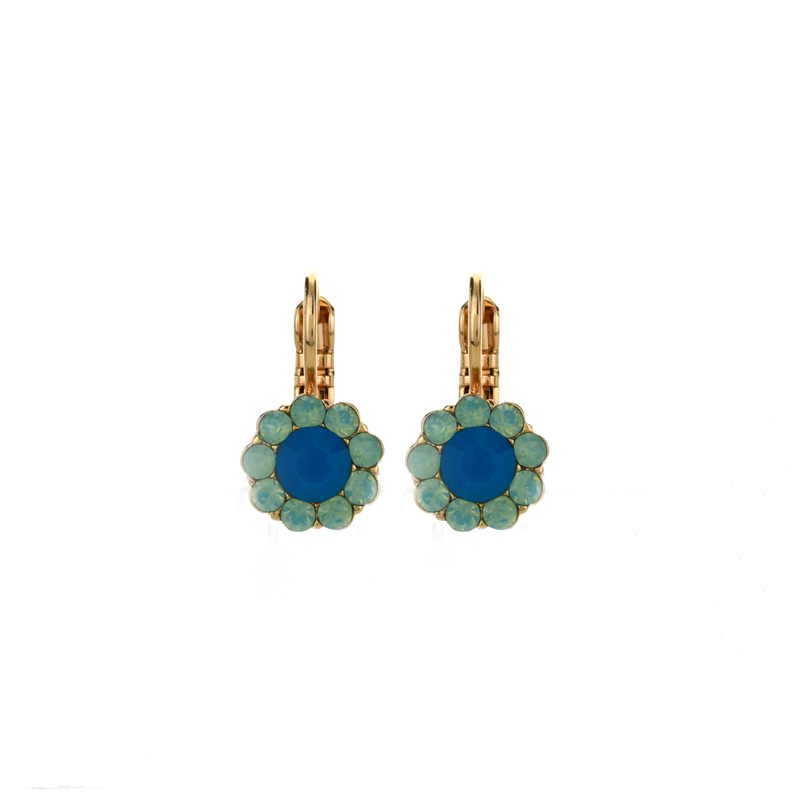 Must-Have Flower Leverback Earrings in "Serenity"