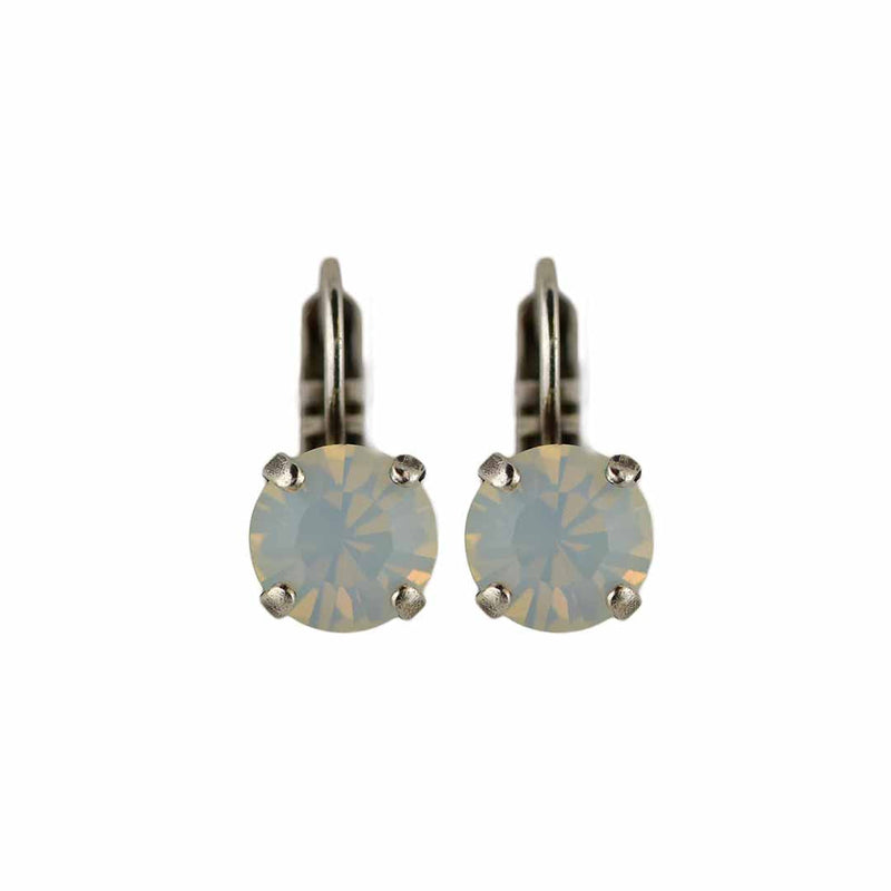 Must Have Everyday Leverback Earrings in "White Opal"