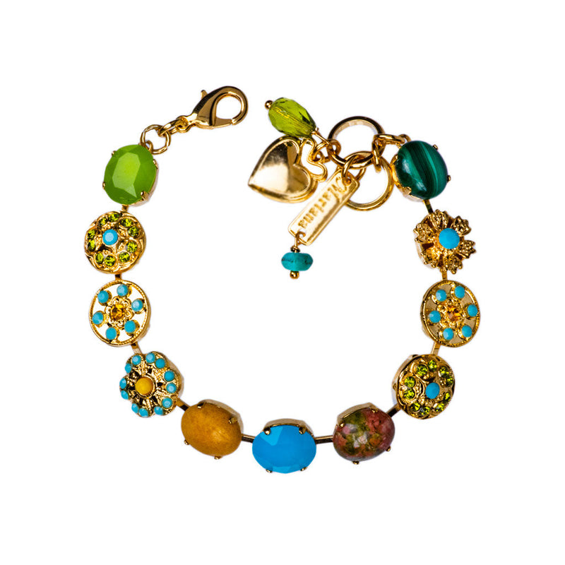 Lovable Oval Flower Bracelet in "Pistachio"