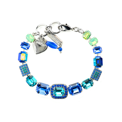 Emerald Cut Center Cluster Bracelet in "Serenity"