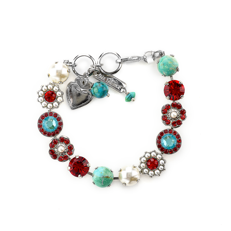 Lovable Mixed Element Bracelet in "Happiness-Turquoise"
