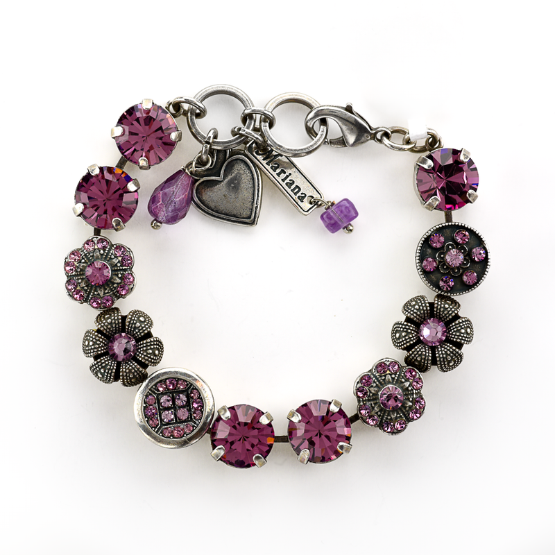 Lovable Adorned Bracelet in "Antiqued Purple"