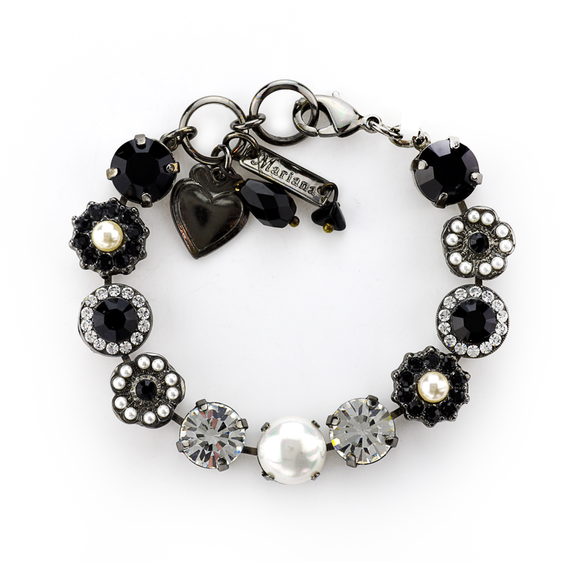 Lovable Rosette Bracelet in "Clear Night"