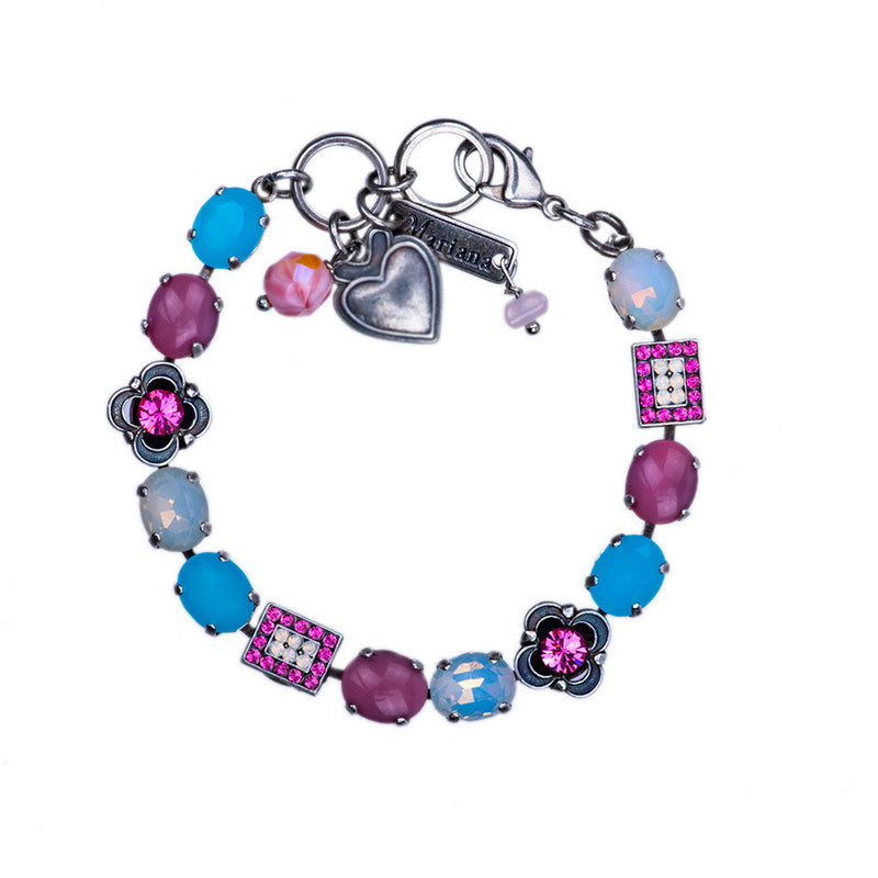 Oval and Square Cluster Bracelet in "Banana Split"