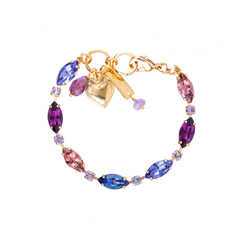 Petite Marquise and Round Bracelet in "Wildberry"