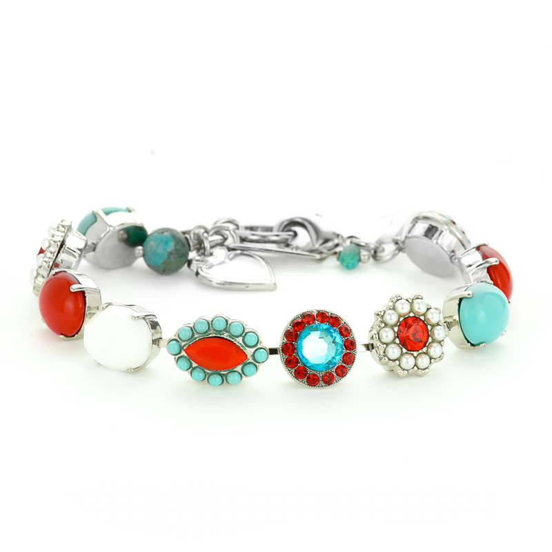 Oval and Cluster Bracelet in "Happiness"