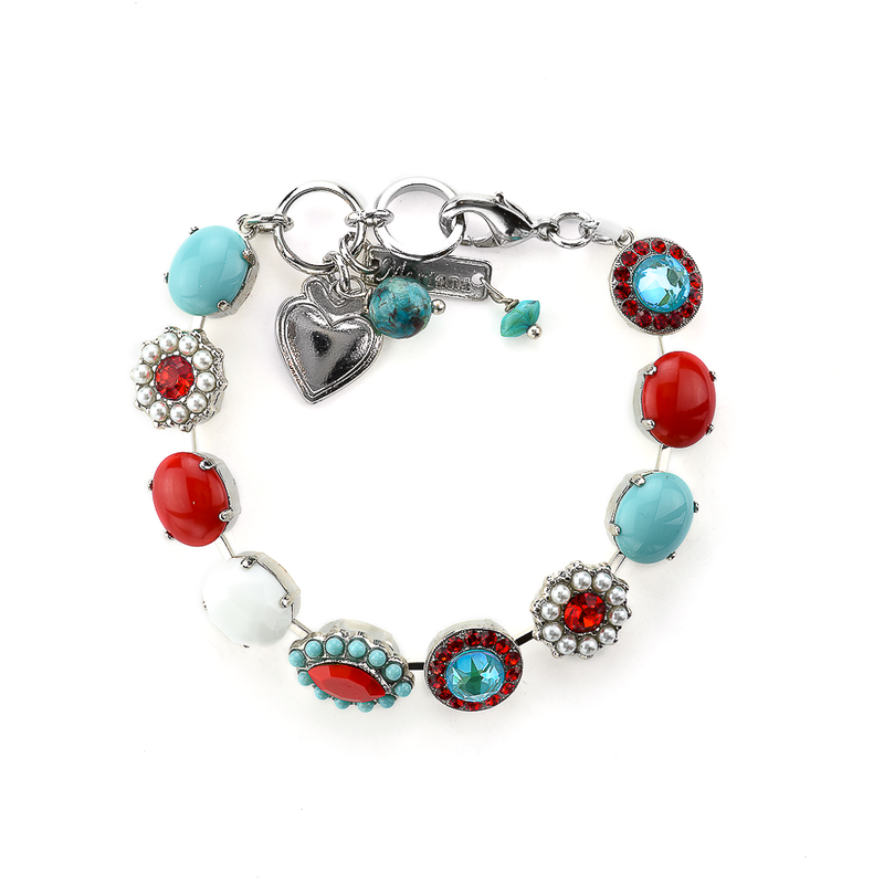 Oval and Cluster Bracelet in "Happiness"