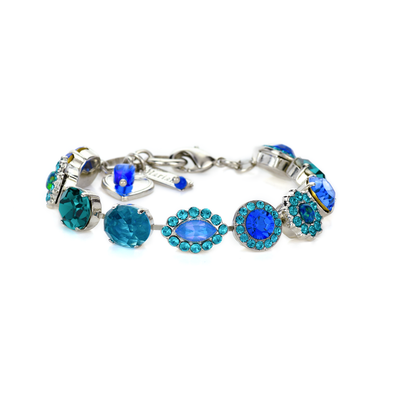 Oval and Cluster Bracelet in "Serenity"