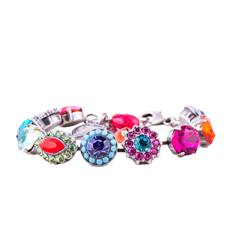 Oval and Cluster Bracelet in "Rainbow Sherbet"