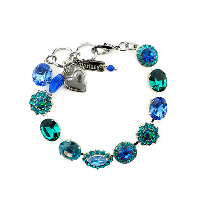 Oval and Cluster Bracelet in "Serenity"