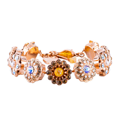 Extra Luxurious Rosette Bracelet in "Butter Pecan"