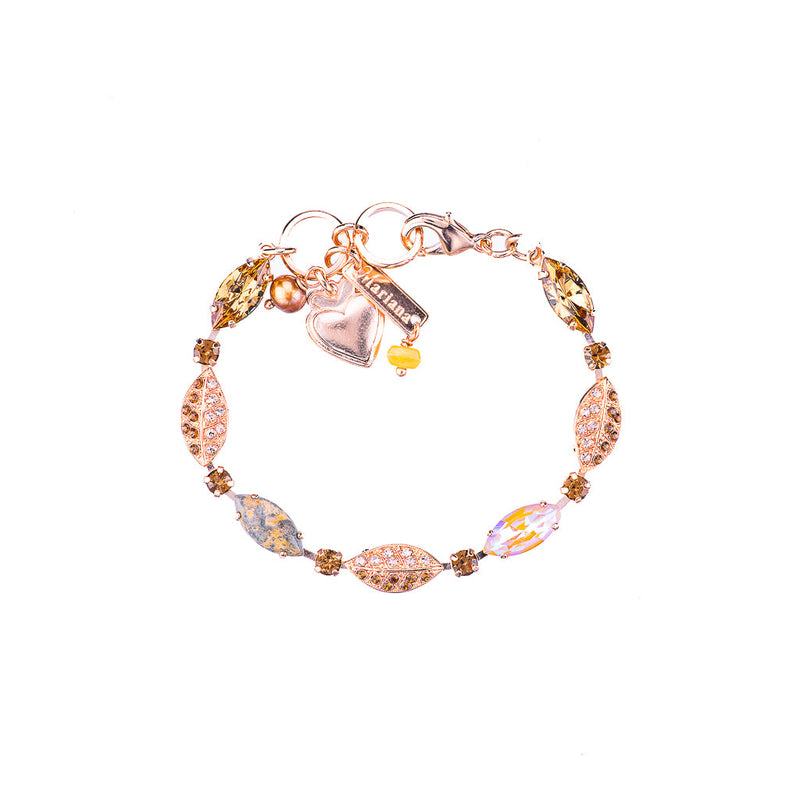 Marquise Leaf Bracelet in "Chai"