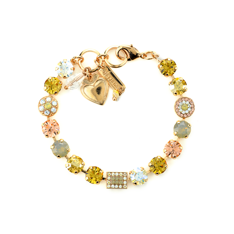 Cluster and Pavé Bracelet in "Peace"