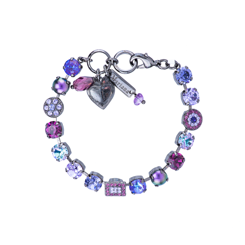 Must-Have Cluster and Pavé Bracelet in "Wildberry"