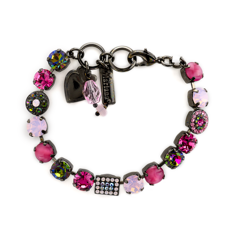 Must-Have Cluster and Pavé Bracelet in "Vitral Pink"