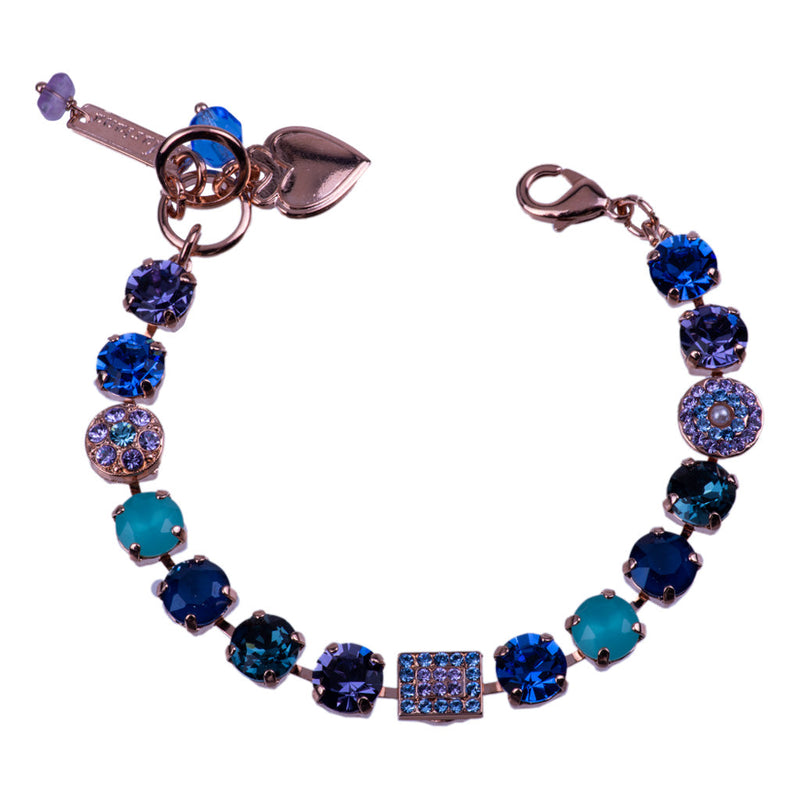 Must-Have Cluster and Pavé Bracelet in "Electric Blue"