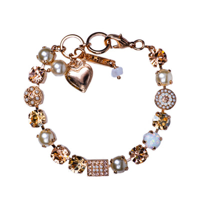 Cluster and Pavé Bracelet in "Cookie Dough"