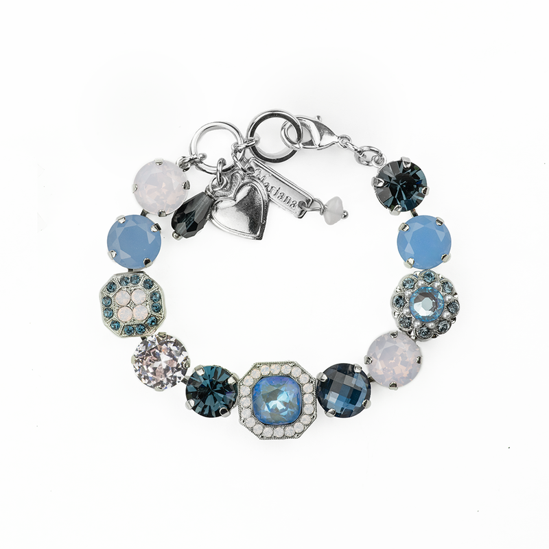 Lovable Square Cluster Bracelet in "Blue Morpho"