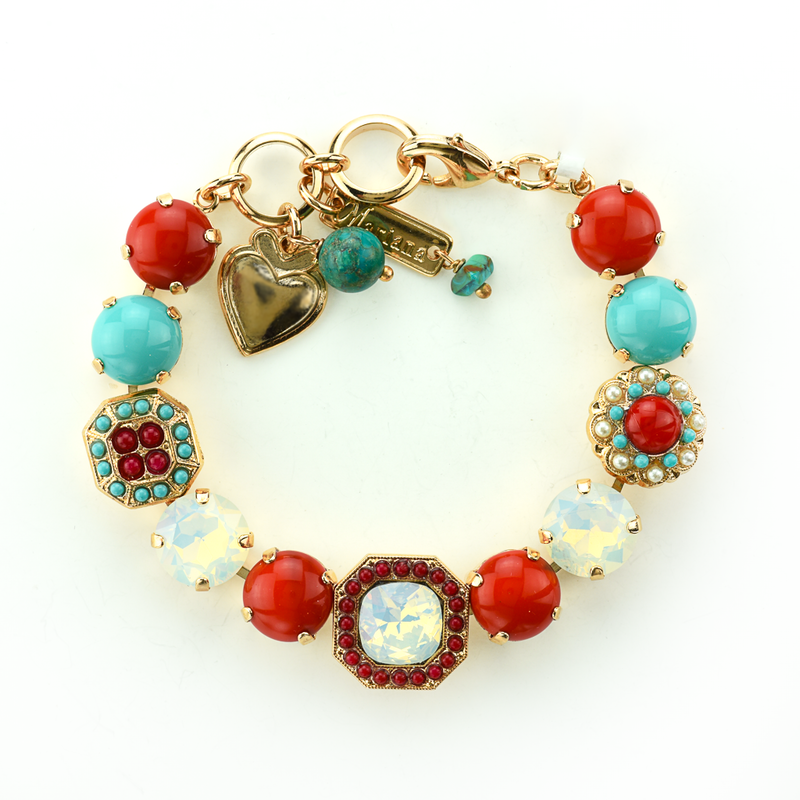 Square Cluster Bracelet in "Happiness"