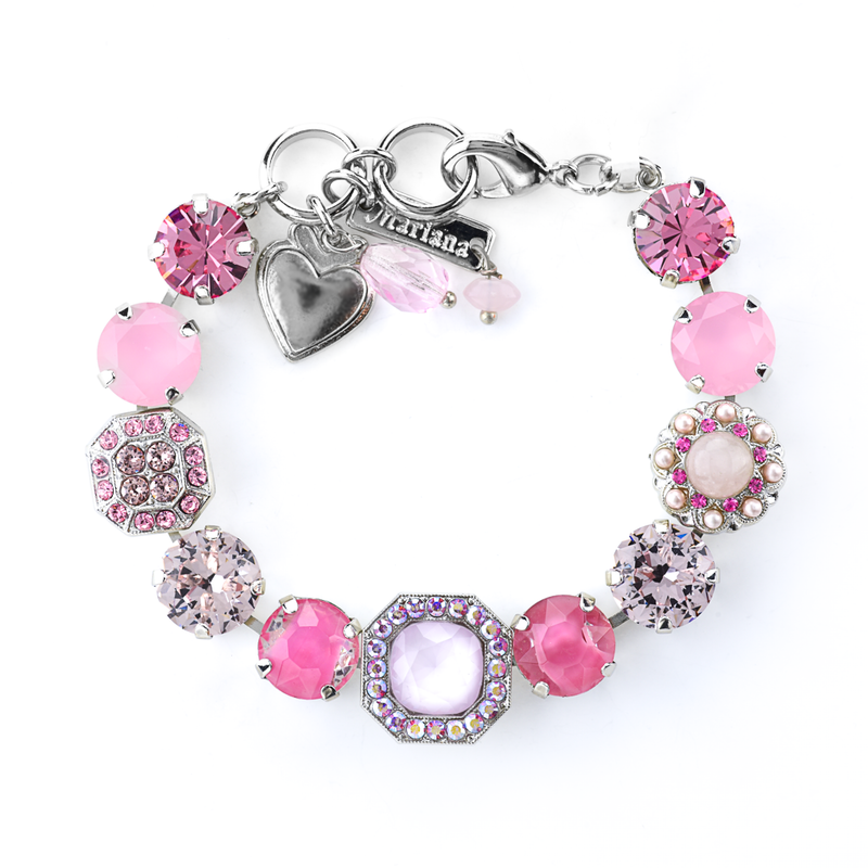 Lovable Square Cluster Bracelet in "Love"