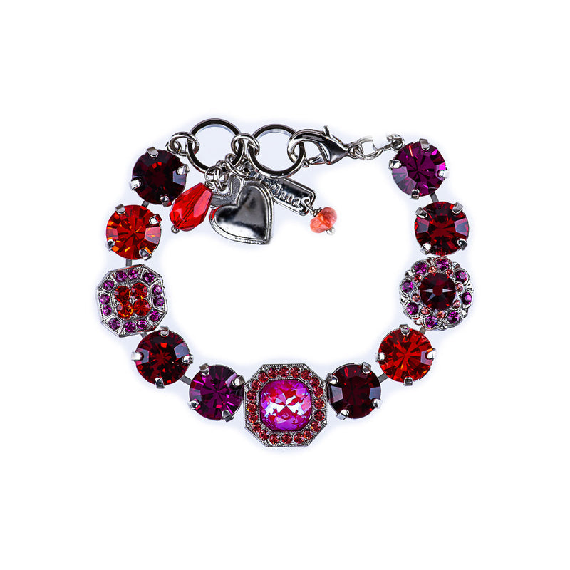 Lovable Square Cluster Bracelet in "Hibiscus"