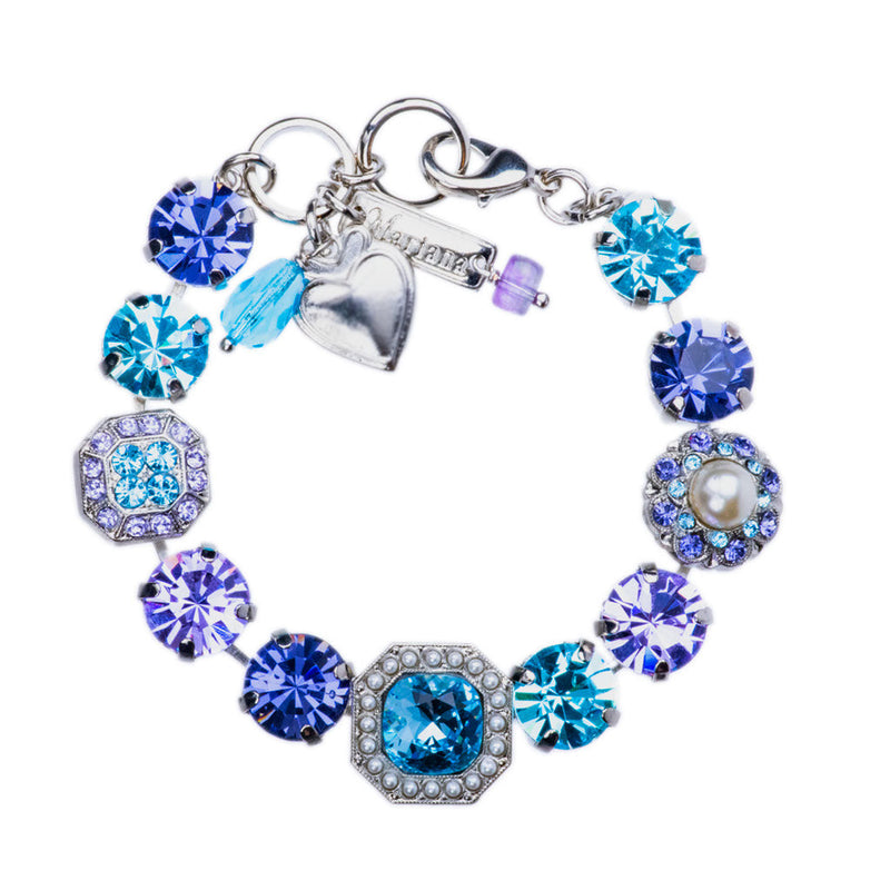 Square Cluster Bracelet in "Blue Moon"