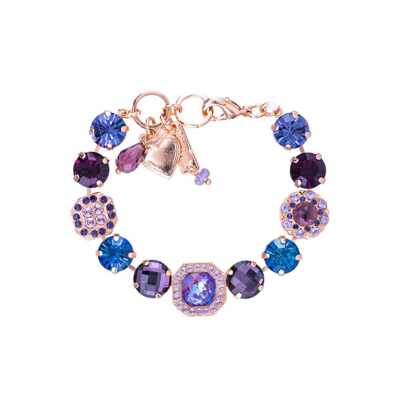 Lovable Square Cluster Bracelet in "Wildberry"