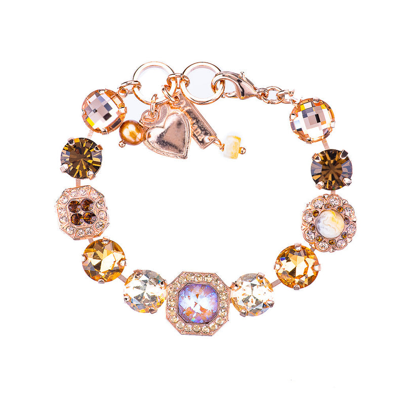 Lovable Square Cluster Bracelet in "Chai"