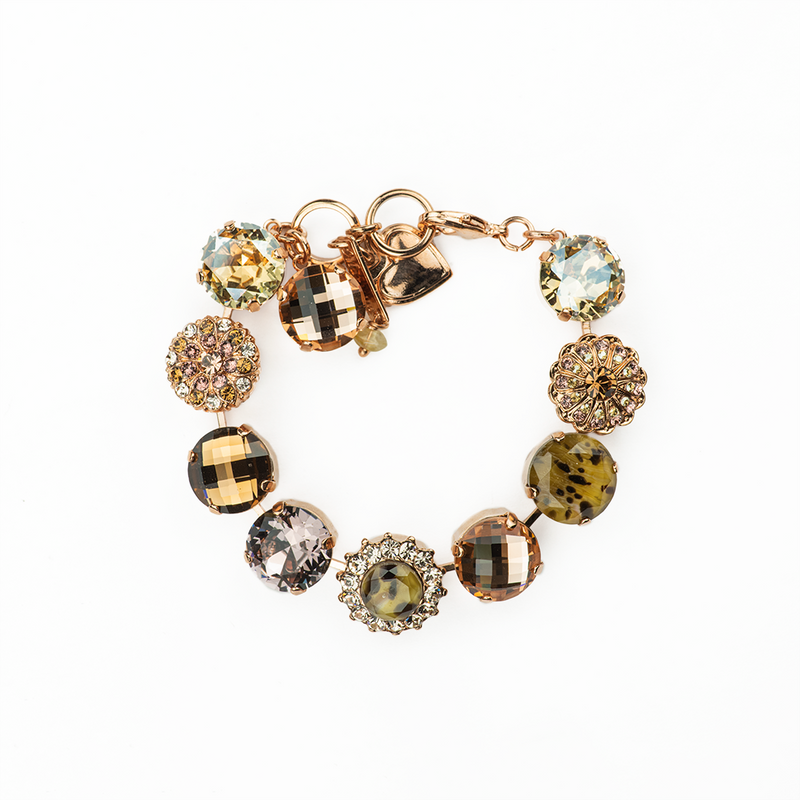 Extra Luxurious Blossom Bracelet in"Meadow Brown"