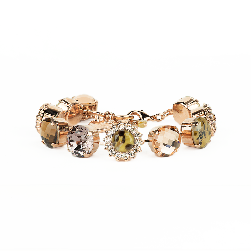 Extra Luxurious Blossom Bracelet in"Meadow Brown"