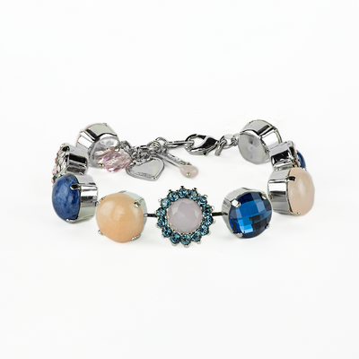 Extra Luxurious Cluster Bracelet in "Blue Morpho"