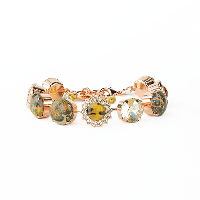 Extra Luxurious Cluster Bracelet in "Meadow Brown"