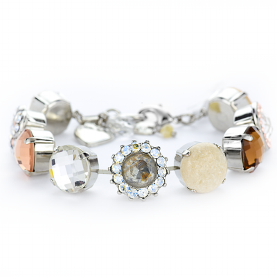 Extra Luxurious Cluster Bracelet in "Peace"