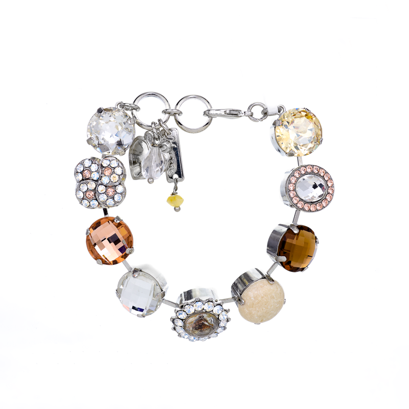 Extra Luxurious Cluster Bracelet in "Peace"