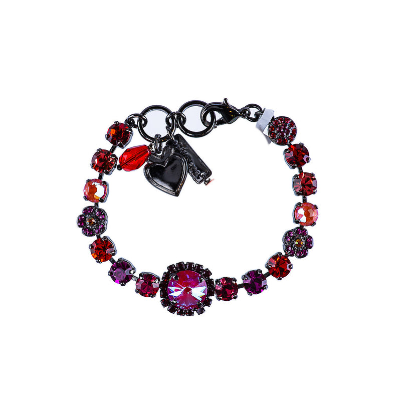 Petite Bracelet with Rivoli Center Cluster in "Hibiscus"