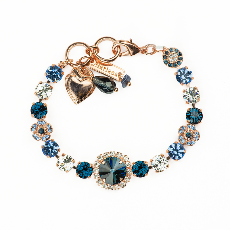 Petite Bracelet with Rivoli Center Cluster in "Night Sky"